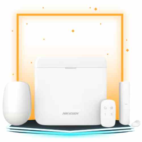 Alarma de seguridad para hogar o empresas Kit Alarma Hikvision Axpro Inalambrica 48z Wifi - M3k Color Blanco, seguridad 360